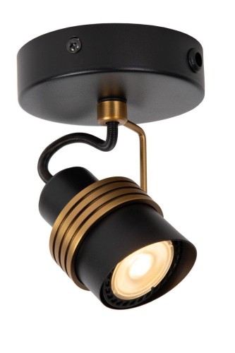 Tundran lampa sufitowa  spot) 1-punktowa czarna/złota 34944/01/30
