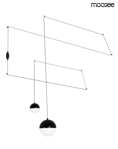 Moosee lampa ścienna BOWL DUO czarna MSE010100152 [18221935]