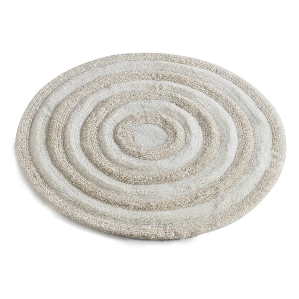 Kremowy dywanik łazienkowy 90x90 cm – Foutastic