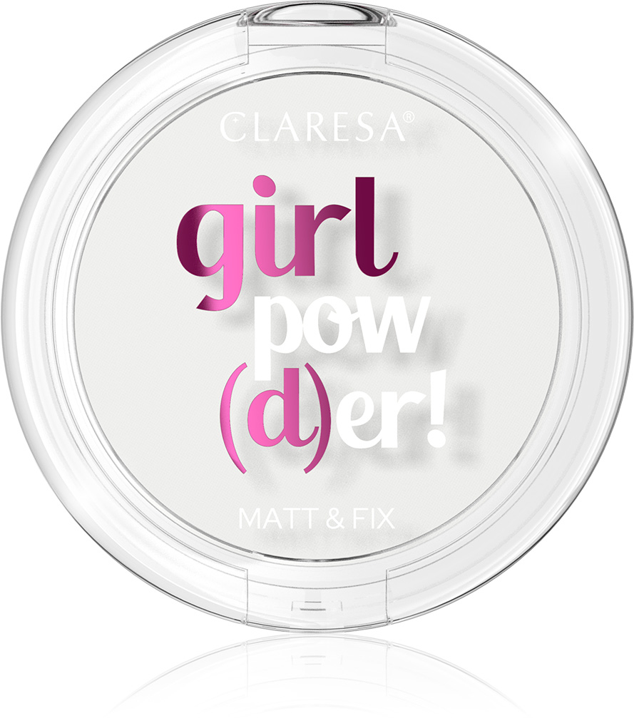 Claresa, puder prasowany GIRL POW(D)ER 00 TRANSPARENT 12g