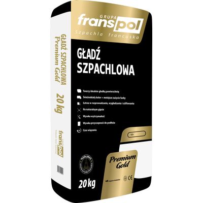 Gładź szpachlowa Premium Gold 20 kg Franspol