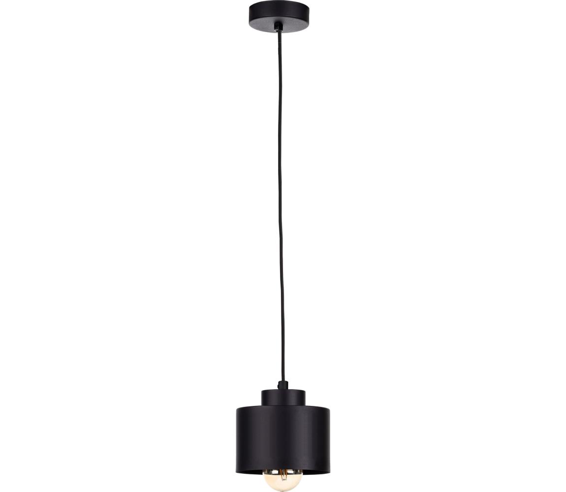 Żyrandol na lince SIMPLY BLACK 1xE27/60W/230V