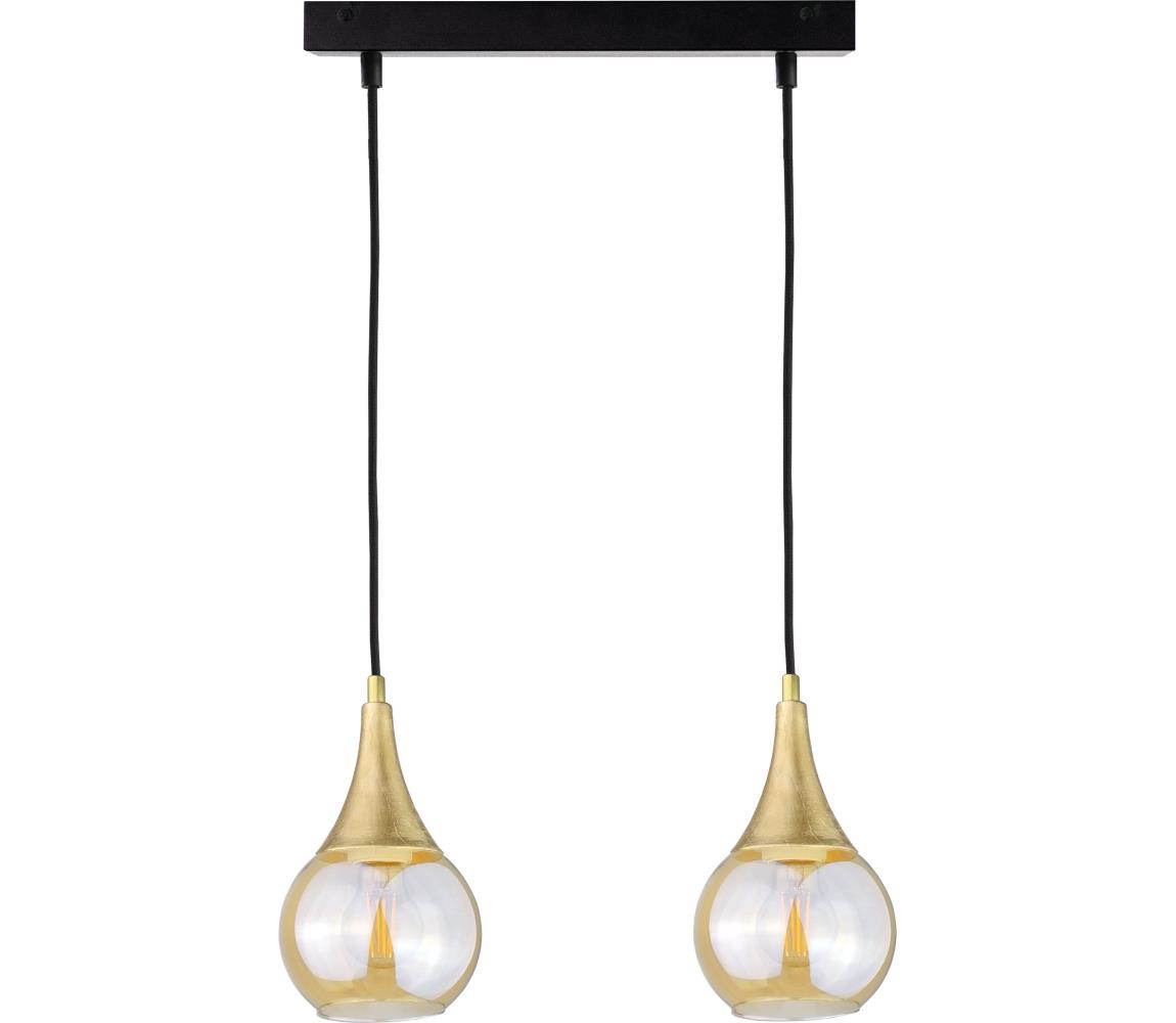 Żyrandol na lince LACRIMA HONEY 2xE27/60W/230V