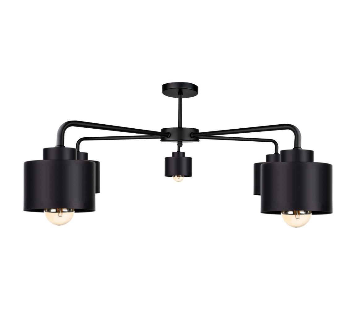 Żyrandol natynkowy SIMPLY BLACK 5xE27/60W/230V