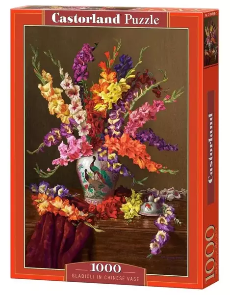 Puzzle 1000 Gladioli in Chinese Vase CASTOR - Castorland