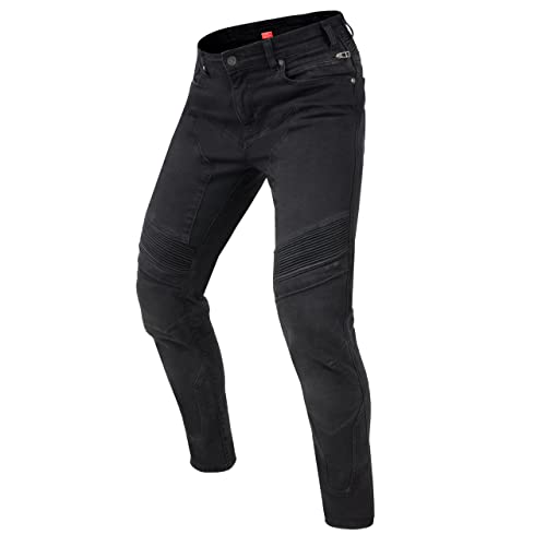 REBELHORN Eagle III dżinsy motocyklowe dla mężczyzn, wkładki z włókna aramidowego, ochraniacze na kolana i biodra, SAS-TEC Slim Fit