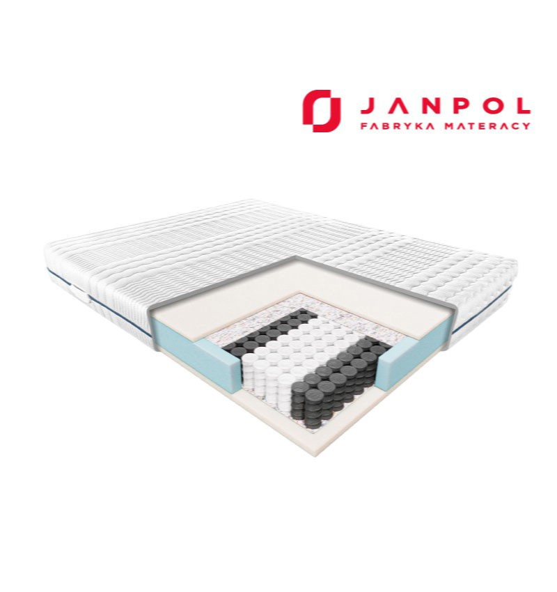 JANPOL WENUS - materac kieszeniowy, sprężynowy, Rozmiar - 80x190, Pokrowiec - Smart