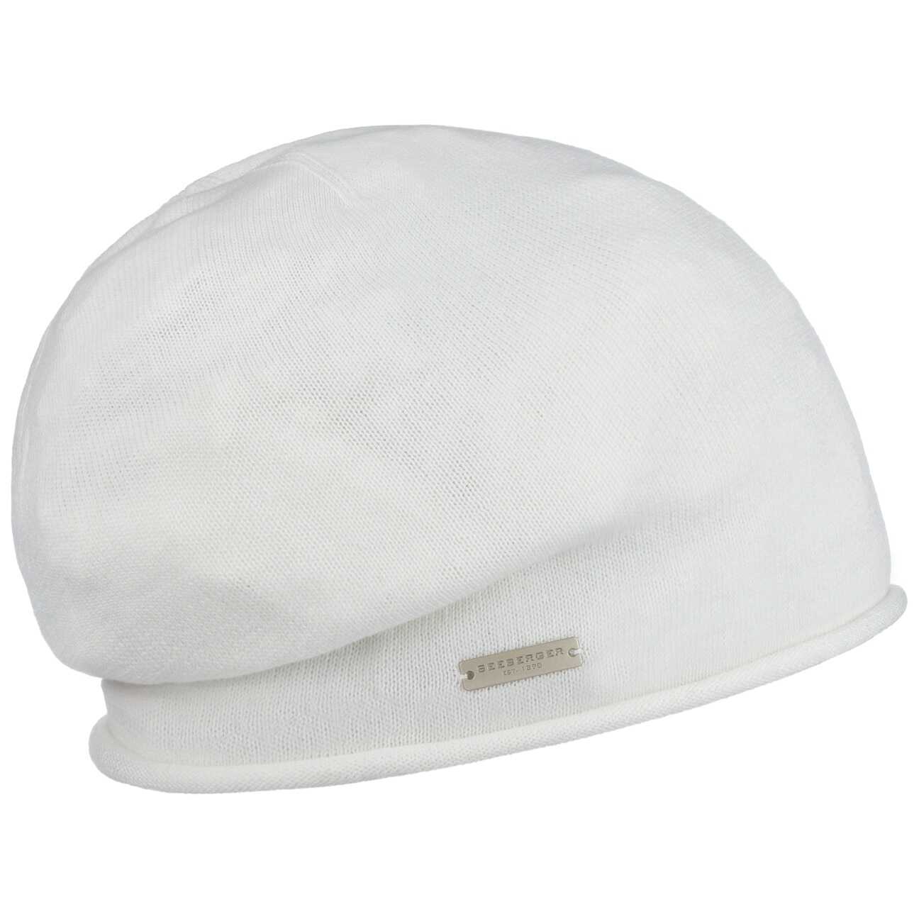 Czapka z Rolowanym Brzegiem by Seeberger, biały, One Size