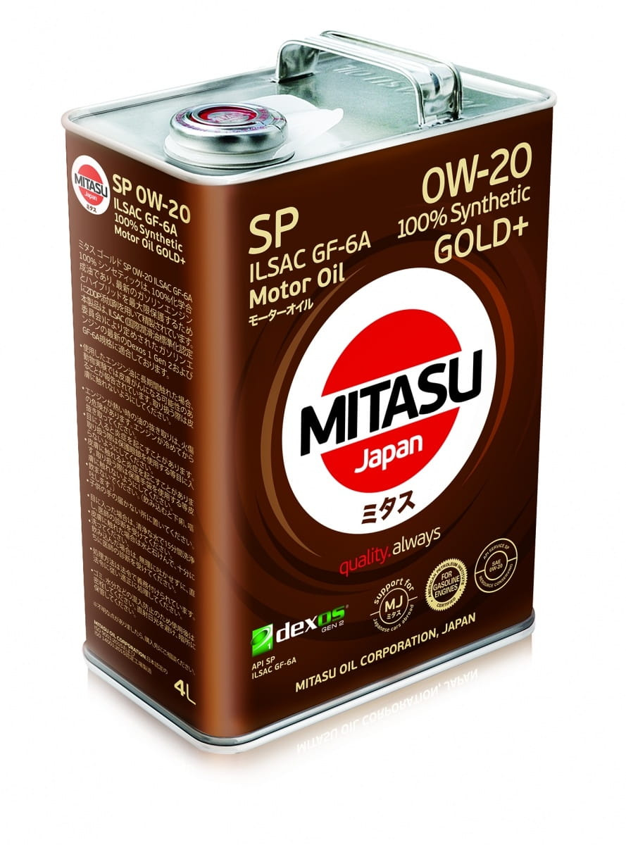MITASU GOLD PLUS SP 0W-20 ILSAC GF-6A - MJ-P02 - 4L
