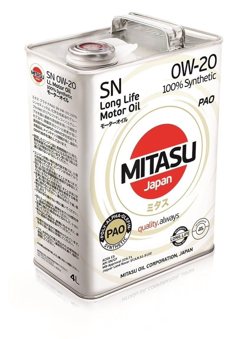 MITASU PAO SN 0W-20 - MJ-110 - 4L