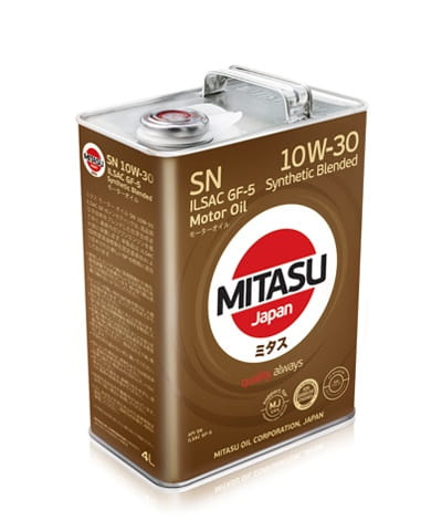 MITASU MOTOR OIL SN 10W-30 ILSAC GF-5 - MJ-121 - 4L