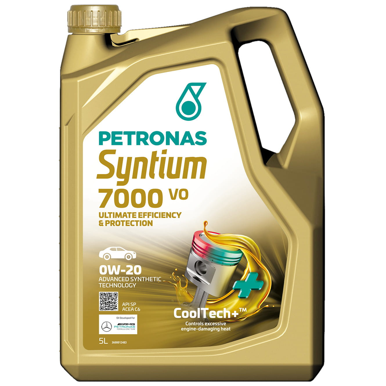 Фото - Моторне мастило Petronas Syntium 7000 VO 0W20 5L 