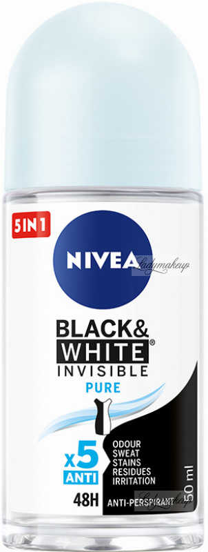 Nivea - Anti-Perspirant - Black & White Invisible Pure - Antyperspirant w kulce dla kobiet - 50 ml