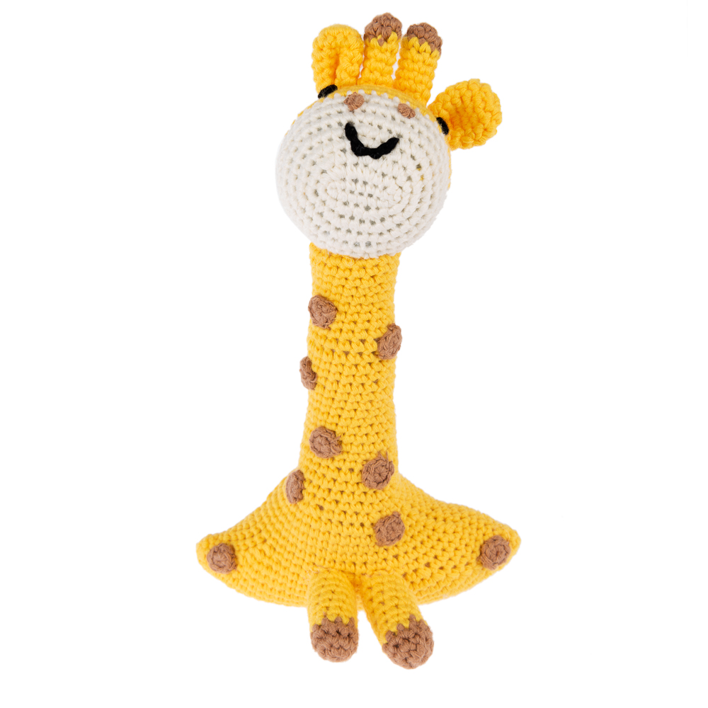 TIAKI, dzianinowa zabawka dla psa, żyrafa - Dł. x szer. x wys.: 11 x 6 x 18 cm