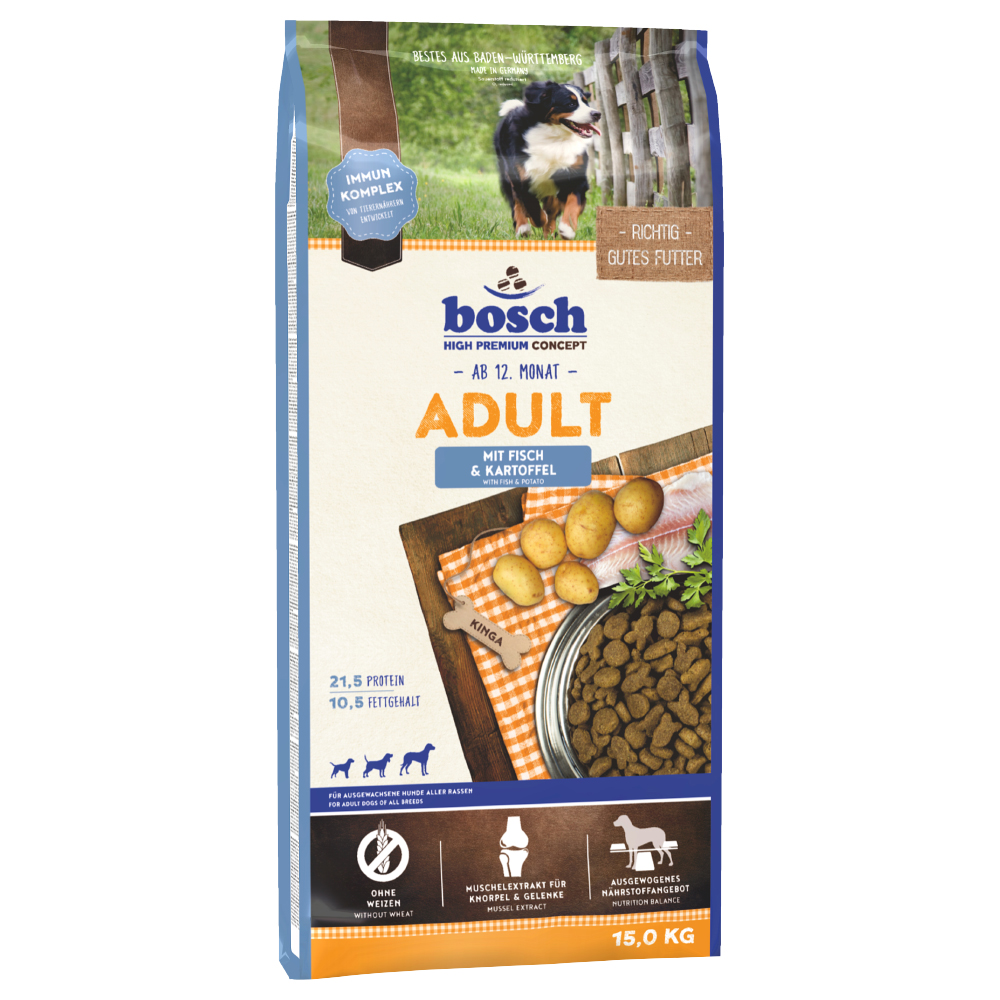 Mieszany pakiet próbny Bosch Petfood Adult, 4 x 1 kg - 4 x 1 kg