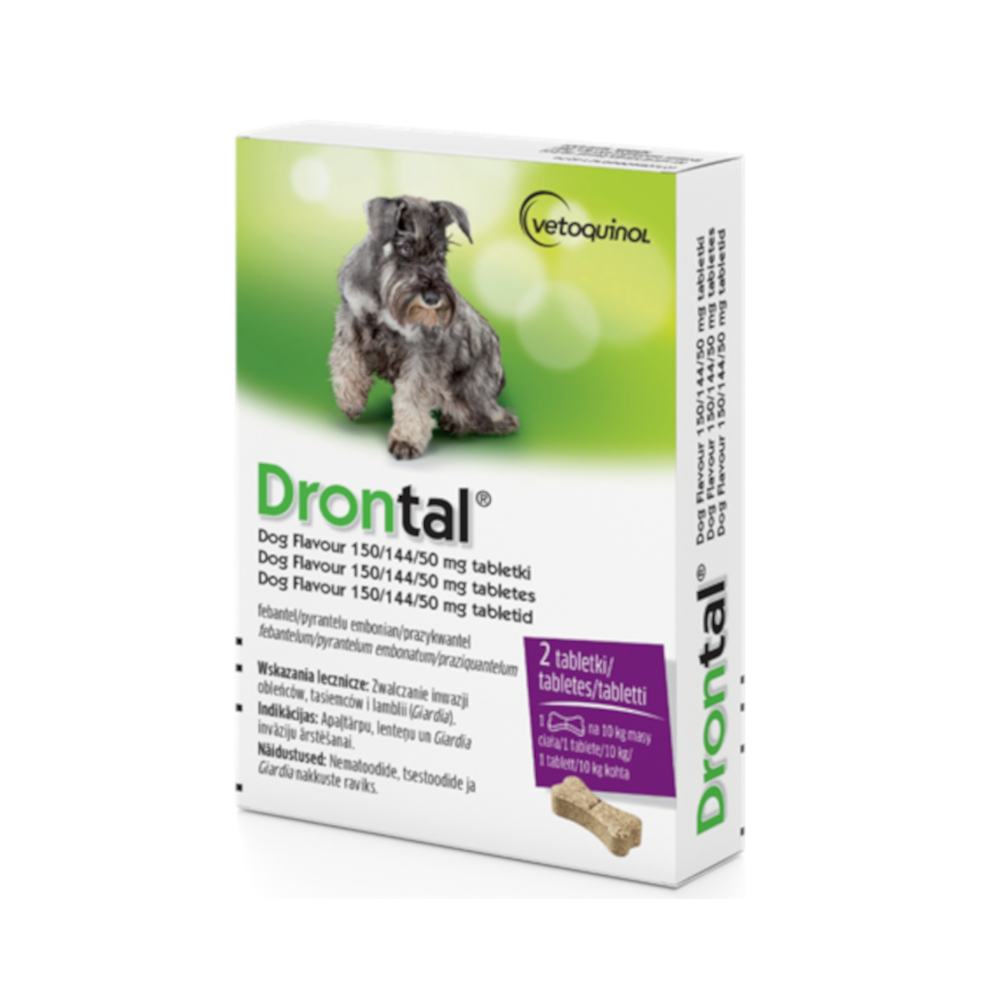 Drontal, tabletki na pasożyty i robaki dla psów - 4 tabletki: