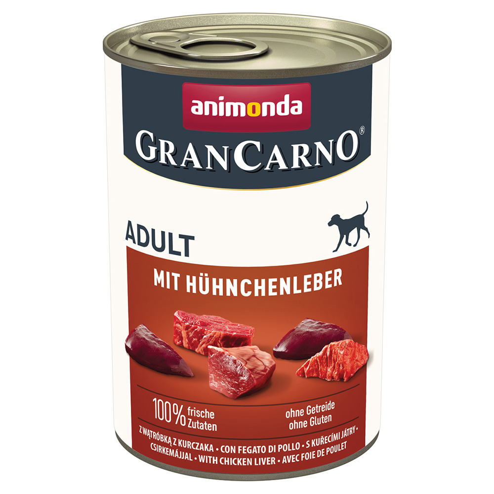 Pakiet Animonda GranCarno Original, 12 x 400 g - Wątróbka z kurczaka