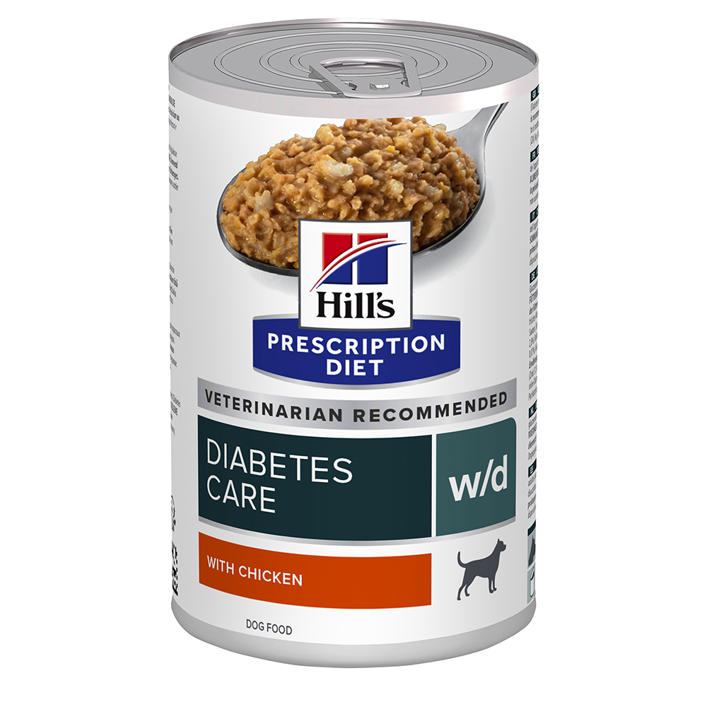 Hill's Prescription Diet w/d Diabetes Care, kurczak - 24 x 370 g
