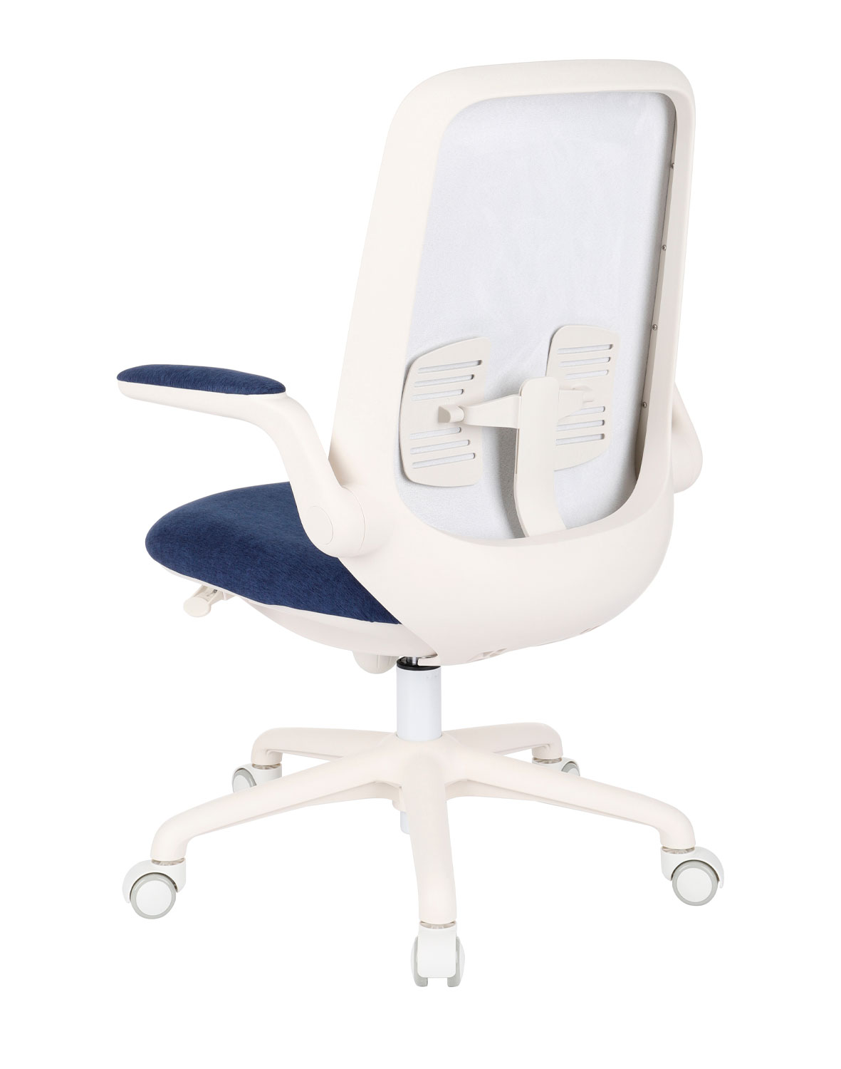-10% z kodem MARZYCIEL - Krzesło biurowe Easy White Granatowe, białe dla dziecka
