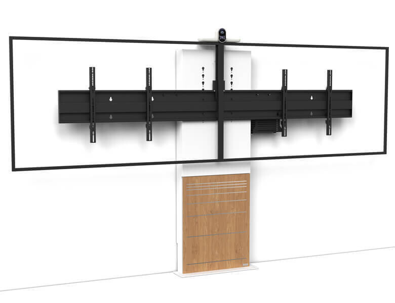AXEOS STILIX WIDE system podłogowo-ścienny do dwóch monitorów (DB) dla 2x 40-50