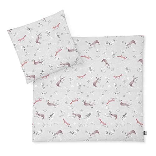 Julius Zöllner Pościel dziecięca 100% bawełna, standard 100 by OEKO-TEX, made in Germany, rozm. 80x80 + 35x40 cm, Woodlife