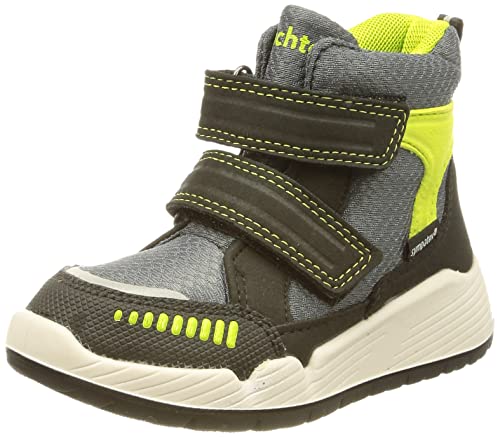 Richter Kinderschuhe Chłopięce Rs-1 półdługie kozaki, Black Vulcano Lime, 40 EU