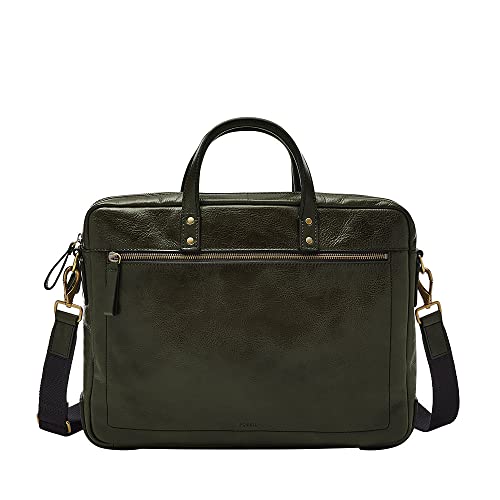 Fossil Męska torba robocza Haskell, zielona, 40,64 cm (dł. x szer. x wys.), zielony, 40.64cm L x 7.62 W x 30.48 H