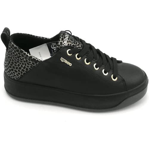 IGI&Co Damskie trampki AVA Sneaker, czarne, 36 EU