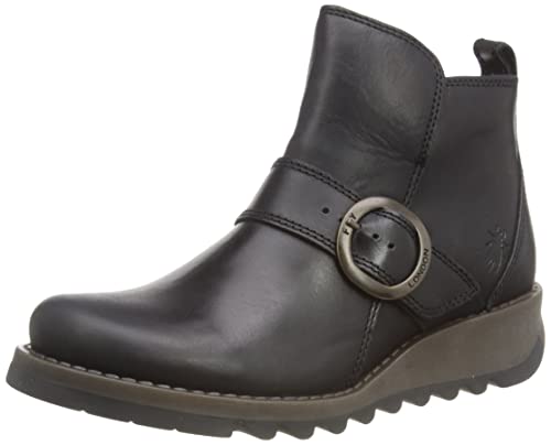 FLY London Sias812fly botki damskie, czarny - czarny - 38 EU