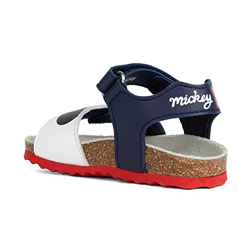 Geox Sandały chłopięce B CHALKI Boy Sandal, granatowe/białe (Optic White), 23 EU, Navy Optic White, 23 EU