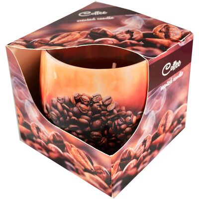 Świeca szklanka powlekana 100 g kawa