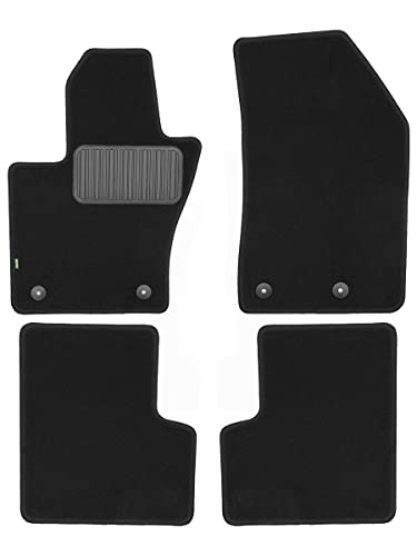 Dopasowane tekstylne dywaniki podłogowe KLEVER Designed do Nissan Qashqai 2014->, SUV, Europa, 4-częściowe.