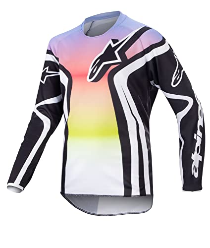 Alpinestars 2023 Youth Racer Semi Jersey (Czarny Wielobarwny, Młodzież M)