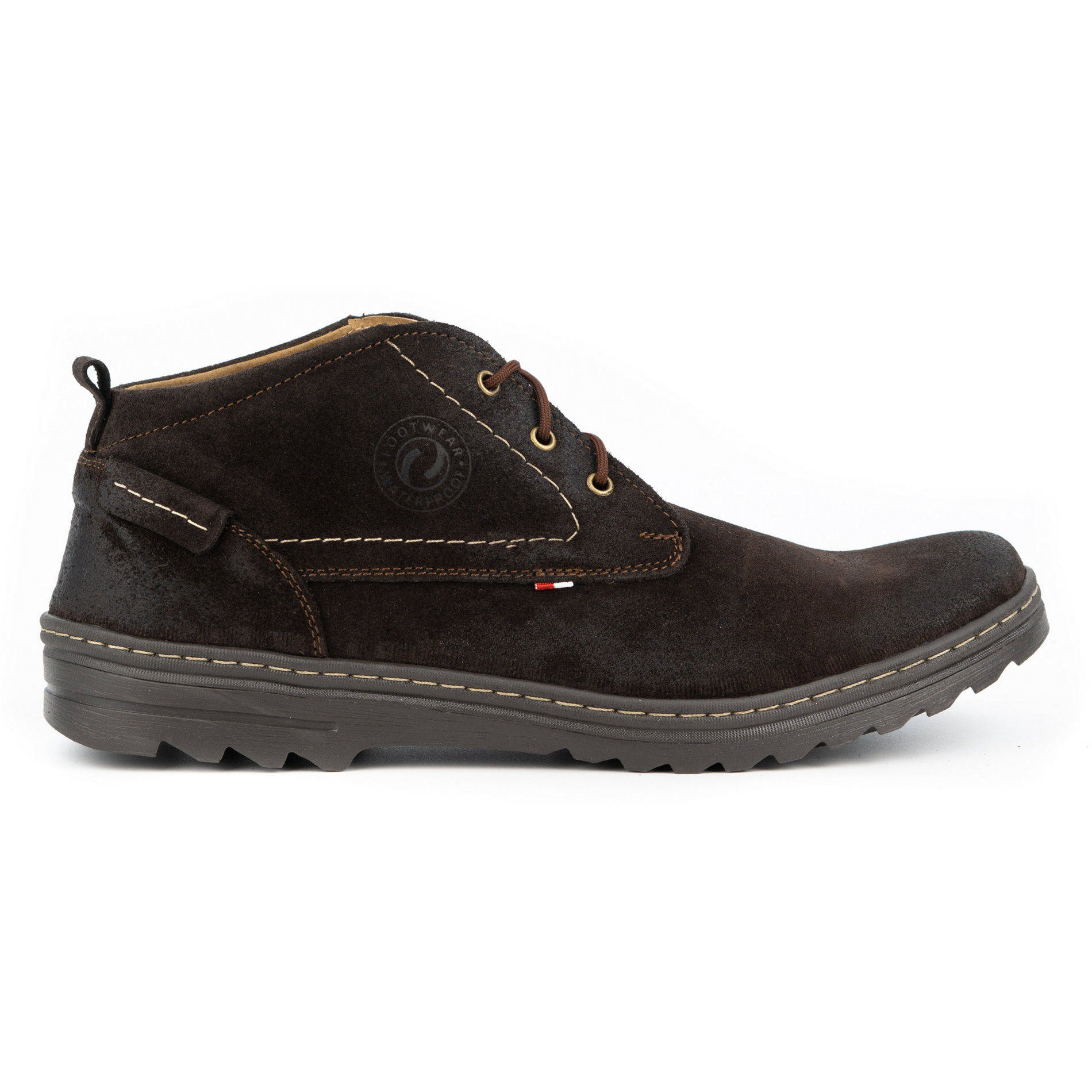 Buty męskie zamszowe casual 234GT brązowe - Buty Olivier