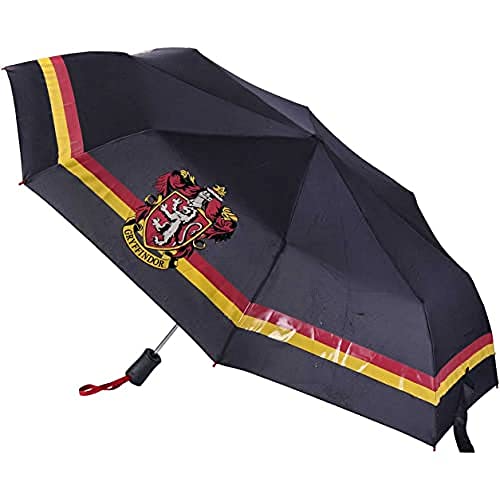 CERDÁ LIFE'S LITTLE MOMENTS - Automatyczny składany parasol – zmienia kolor w przypadku kontaktu z wodą | parasole Harry Potter dla dorosłych | oficjalna licencja Warner Bros, szary