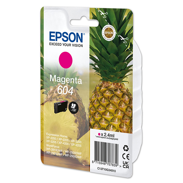 oryginalny atrament Epson 604 [C13T10G34010] magenta