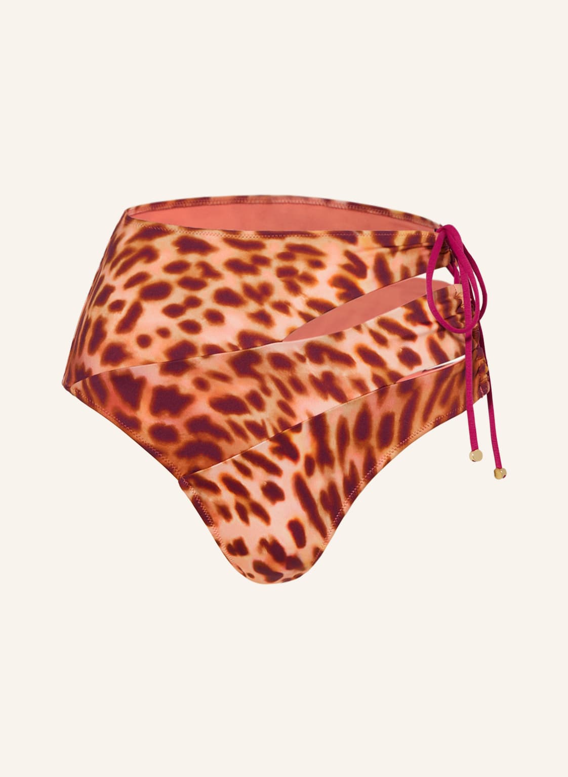 Stella Mccartney Swimwear Dół Od Bikini Z Wysokim Stanem rosa