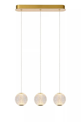 Lucide Cintra 13499/12/60 lampa wisząca zwis 3x12,6W LED 2700 złota