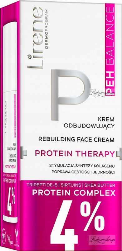Lirene - PEH BALANCE - Rebuilding Face Cream - Odbudowujący krem z 4% kompleksem proteinowym - 40 ml