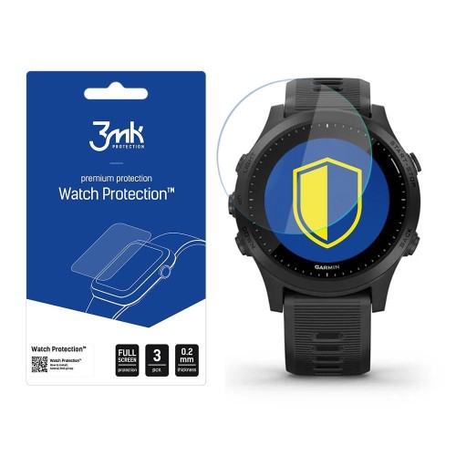 Garmin Forerunner 945 Szkło ochronne 3 szt - 3mk Watch Protection FlexibleGlass Lite RATY | GRATIS WYSYŁKA | GRATIS ZWROT DO  1 ROKU | 100% ORYGINAŁ!!