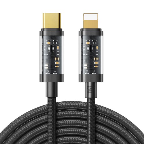 Joyroom kabel przewód USB Typ C - Lightning PD 20W 2m czarny S-CL020A20-black