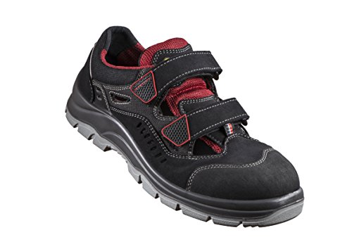 Stabilus Unisex 5124a buty ochronne, czarny - czerwony czarmy - 43 EU