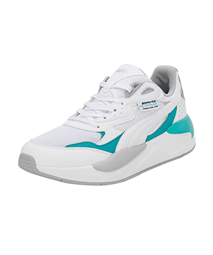PUMA Męskie trampki MAPF1 X-RAY Speed Sneaker, biało-Spectra zielone srebro, rozmiar 6