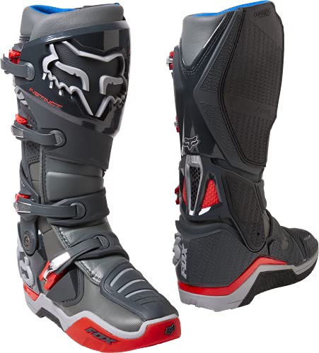 Fox Racing Męskie buty do motocrossu Instinct, Szary czerwony - 42 EU