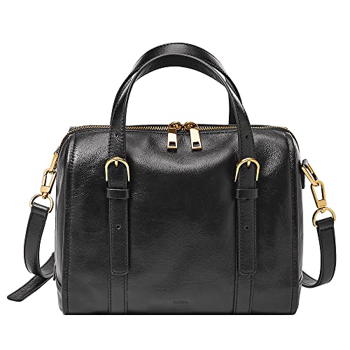 Fossil Carlie Shopper torba skórzana, 34 cm, czarny, 34.29cm L x 12.06cm W x 29.21cm H