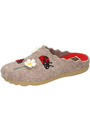 Manitu Home Damskie kapcie 320090-08, beżowe, 37 EU