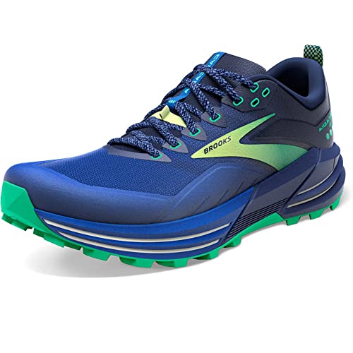 Brooks Męskie tenisówki Cascadia 16, niebieski/surf The Web/zielony, 7 UK, Blue Surf the Web Green, 41 EU