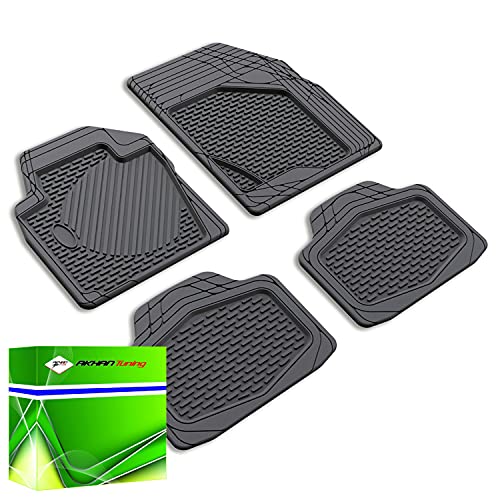 DK0405 - Gumowe dywaniki 5-częściowe czarne