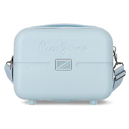 Pepe Jeans Accent Neceser Adaptable Obudowa na messenger Niebieski 29x21x15 cms Sztywny ABS 9,14L 0,84 kg, niebieski, Neceser Adaptable con Bandolera, kosmetyczka z paskiem na ramię