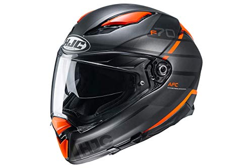HJC pełny kask motocyklowy F70 Tino MC7SF tytanowa pomarańcza S